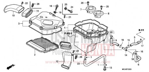 FILTRE A AIR GL1800A4 de 2004